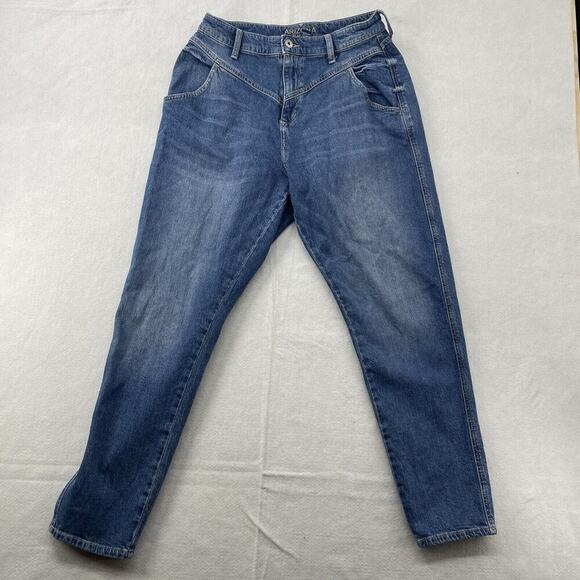 Arizona Mom Jeans Hi Rise Semi Relaxed fit Medium Skinny Size 11 Y2K 90’s Women - Picture 1 of 12
